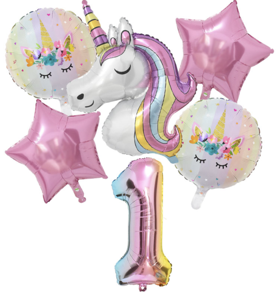 1Set Einhorn Party Dekoration 01